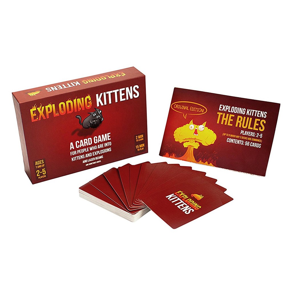 Jabi Toys - Thẻ bài Exploding Kitten - Mèo nổ cơ bản