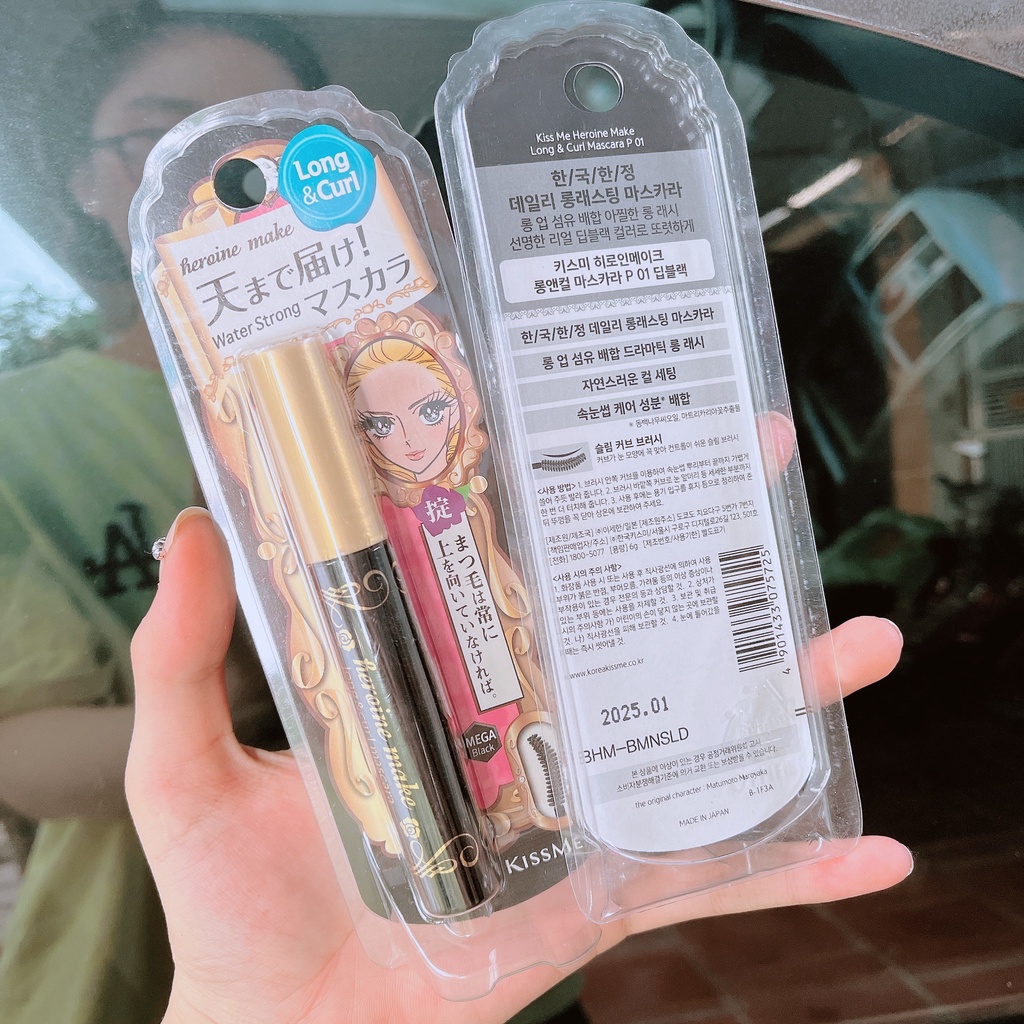 Mascara Kiss Me Heroine Make Nhật Bản chống thấm nước - 6g