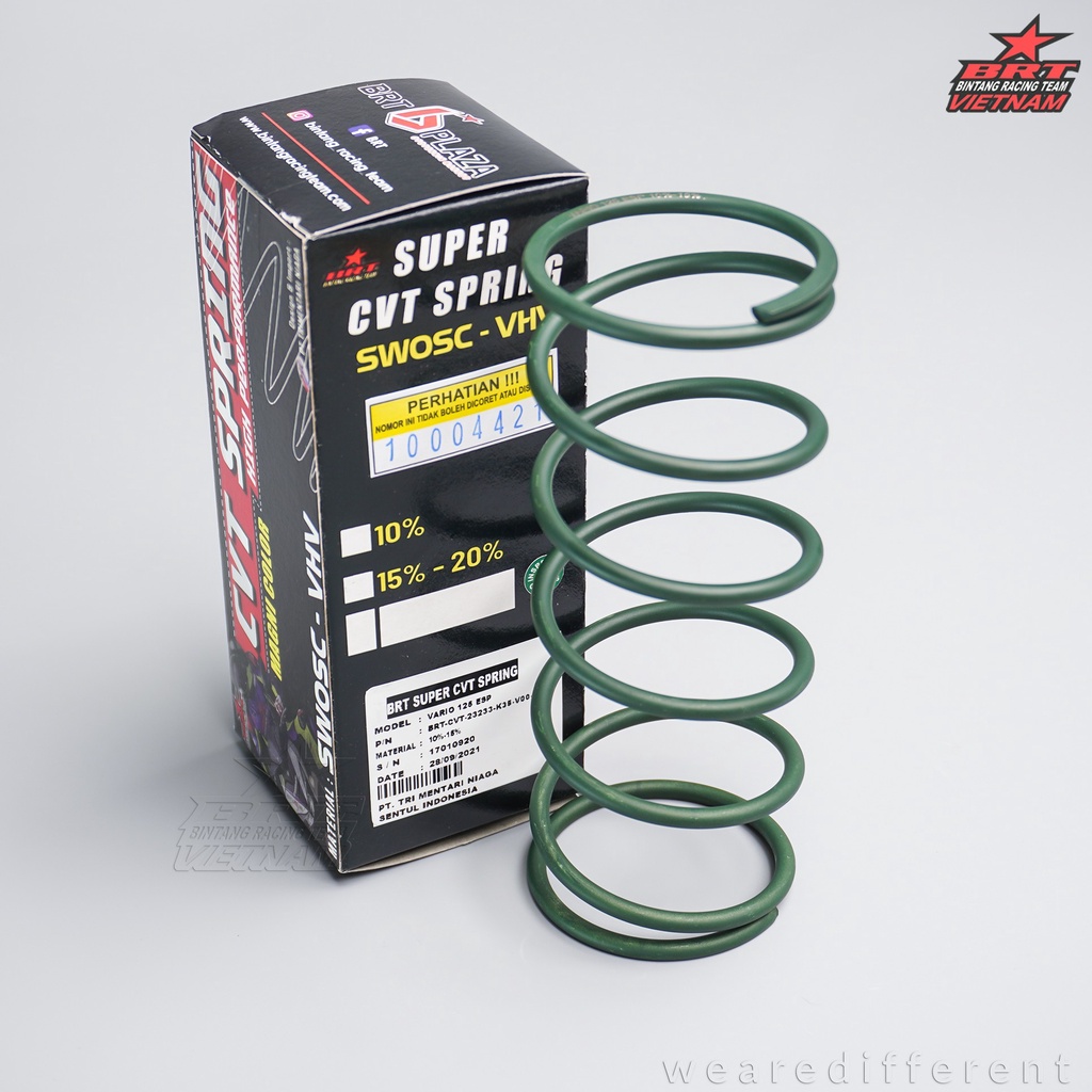 Lò xo trụ CVT BRT Super Spring Lò xo Nồi sau độ cho xe tay ga Vario Airblade Mio Vision