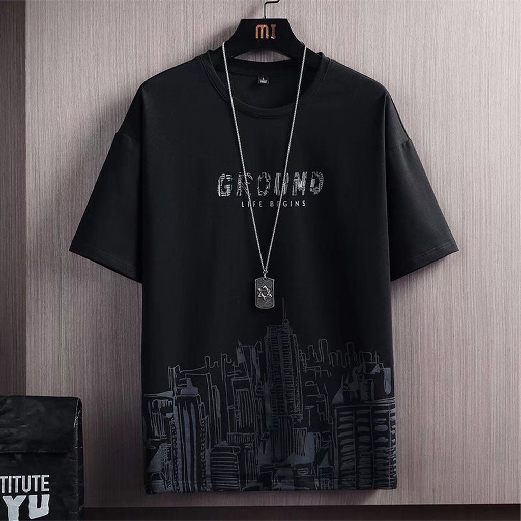 Đồ bộ nam mặc nhà thời trang PONGSTORE nguyên set đồ nam áo in hình CITY kèm quần short mẫu CG01