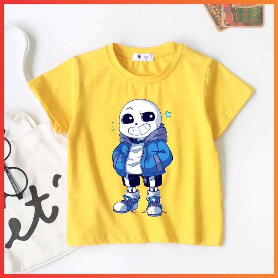 Áo sans undertale ink error màu vàng cho bé được yêu thích nhất
