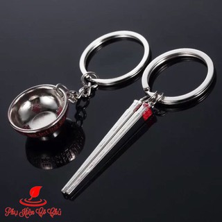 Móc Khóa Đôi Độc Chén Đũa cho tình yêu- MS013