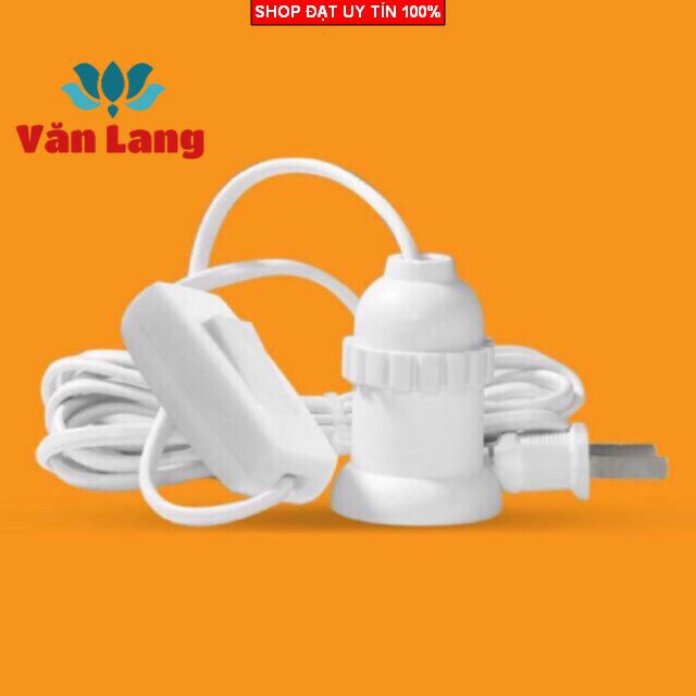 Đui đèn liền dây kèm công tắc 5A - 250V ,đui đèn liền dây dài 5 mét
