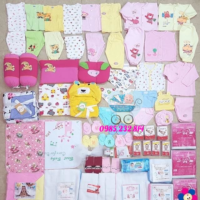 Trọn gói đồ sơ sinh mã 1000K-đồ sơ sinh đầy đủ mẹ và bé-gói đồ sơ sinh bế trai bé gái