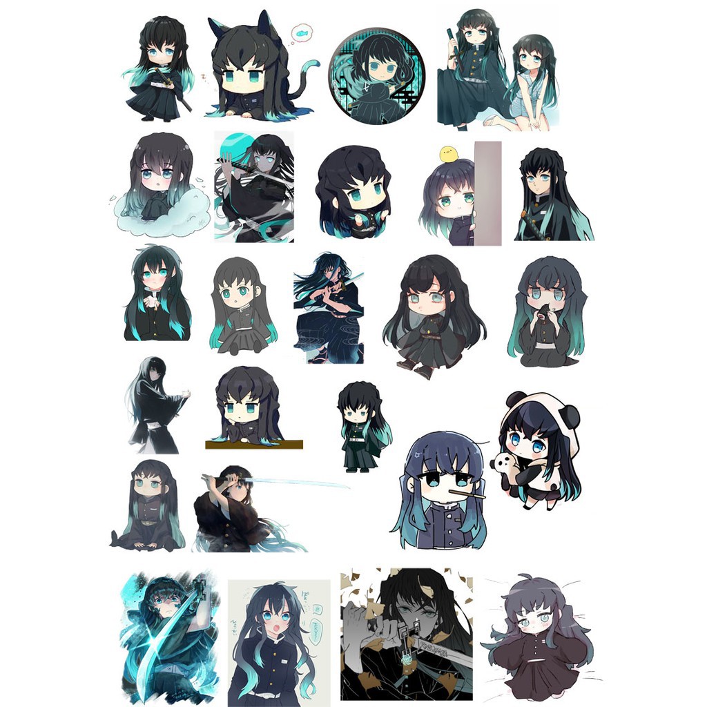 Sticker hình dán muichirou Kimetsu No Yaiba M0399