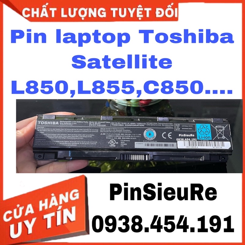 Pin laptop Toshiba Satellite L850,L855,C850….