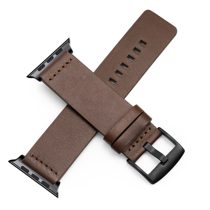 Genuine Leather Watch Strap For Apple Watch Series SE 6 5 4 3 2 1 Watchband For iwatch 38mm 40mm 42mm 44mm Bracelet Watch Band