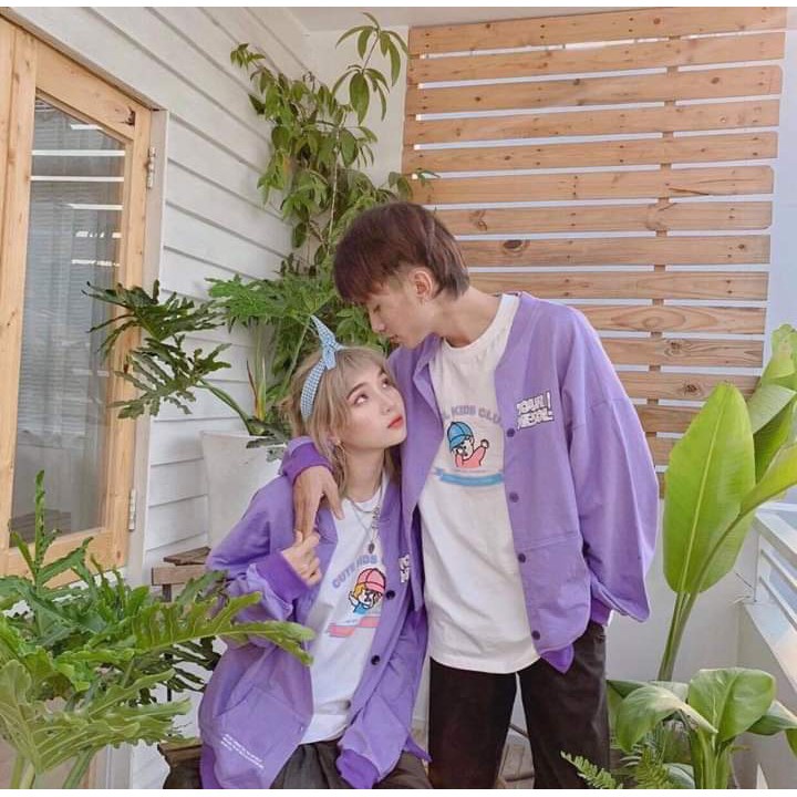 ÁO KHOÁC CARDIGAN TÍM FALL IN LOVE - CADIGAN HOA CÚC TÍM