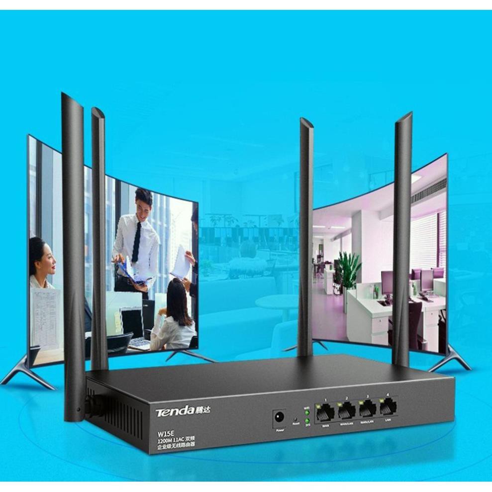 Sale bộ phát wifi,Bộ Phát WIFI Tenda W15e Ac1200mps Mạng Doanh Nghiệp 50 User ()