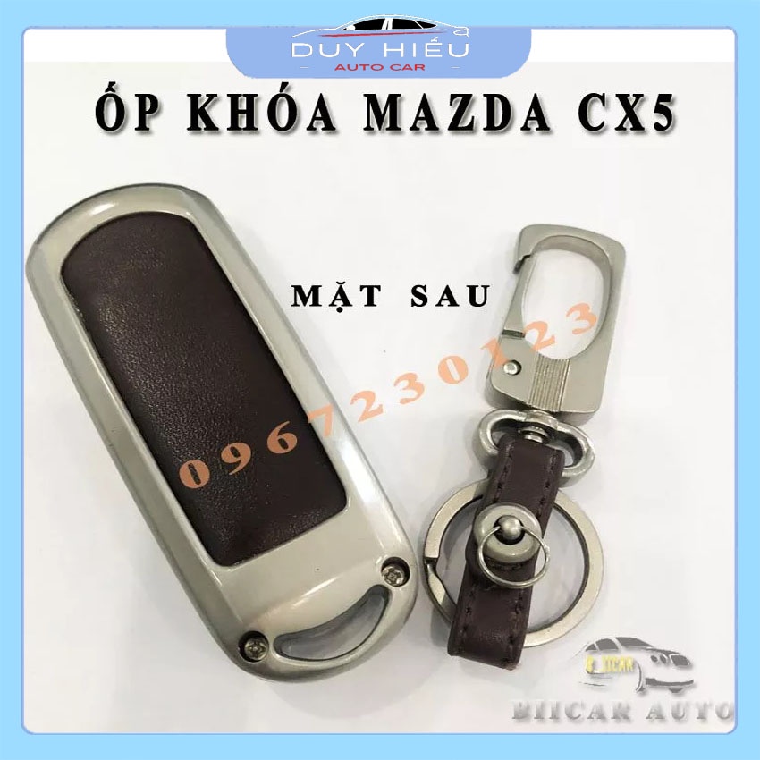 Ốp Khóa Ô tô Inox Mazda Cx5 2 nút