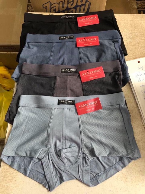 Quần sịp đùi SAN.COMO Thái Lan - size L,XL,XXL- siêu mềm, thông hơi mát lịm tim - từ 47 đến 87kg