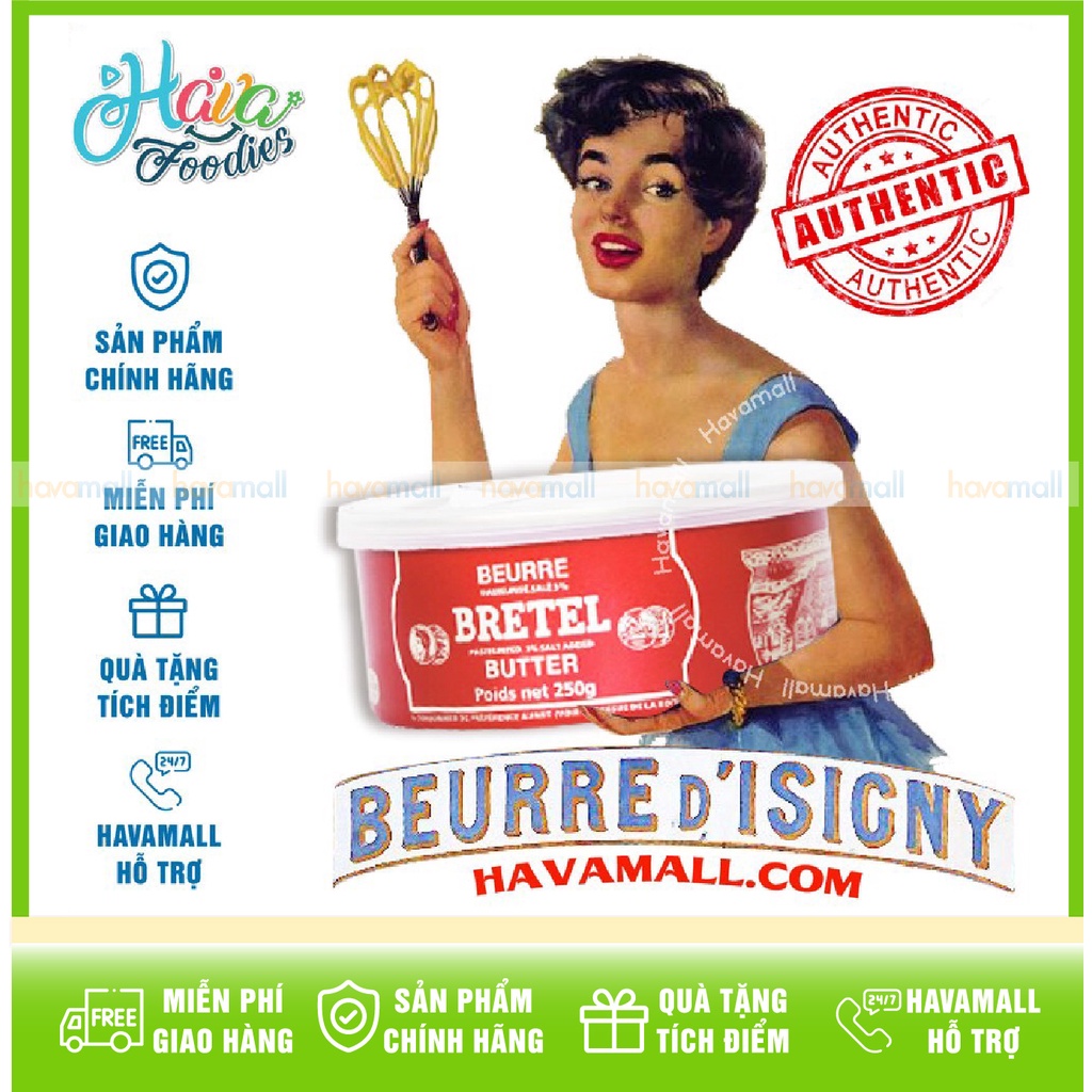 Bơ Bretel Pháp 250gr