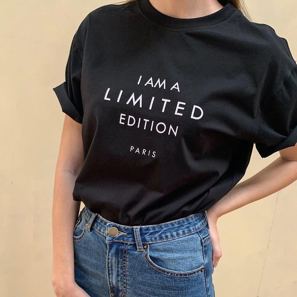 [Mã WAMT10K giảm 10k cho đơn 0k] Áo Thun Nữ I AM A LIMITED EDITION