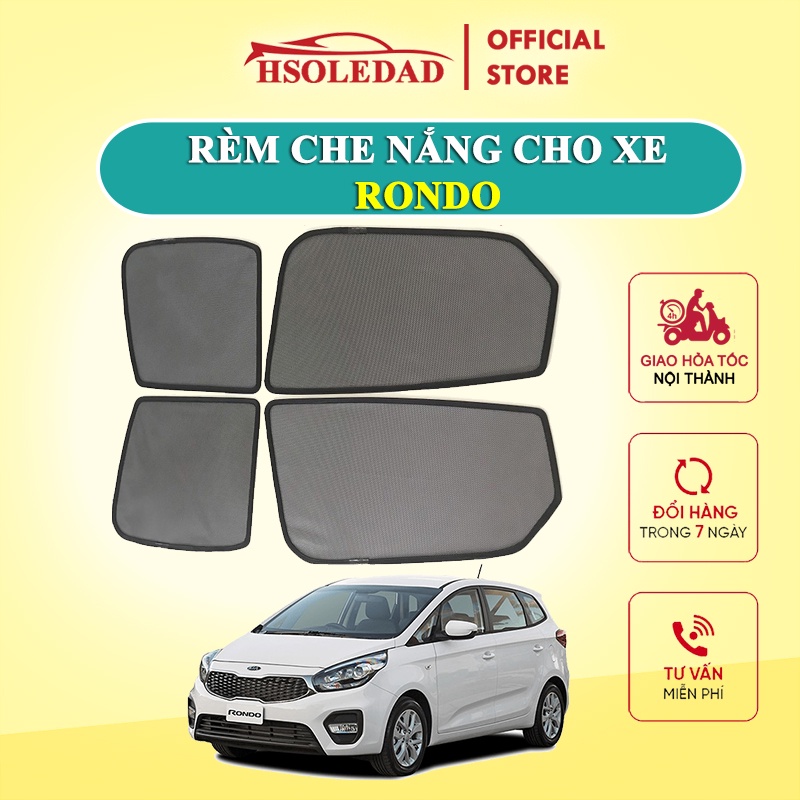 Rèm che nắng nam châm cho xe Kia Rondo, bộ 4 tấm cho 4 cửa, hàng loại 1 cao cấp nhất, vừa khít kính