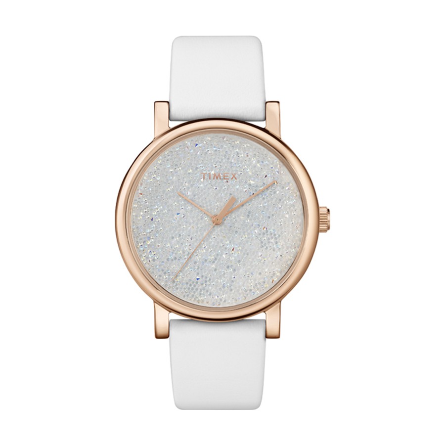 Đồng hồ Nữ Timex Classic Crystal Opulence - TW2R95000 Dây Da - Chính Hãng