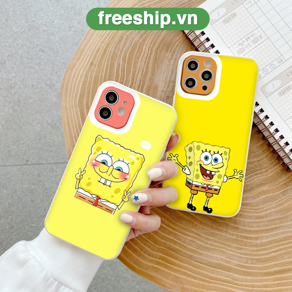 Ốp lưng iPhone hình Cậu bé bọt biển SpongeBob 6/6plus/7plus/8plus/x/xs max/11/11promax/12/12pro/12promax/13/13promax