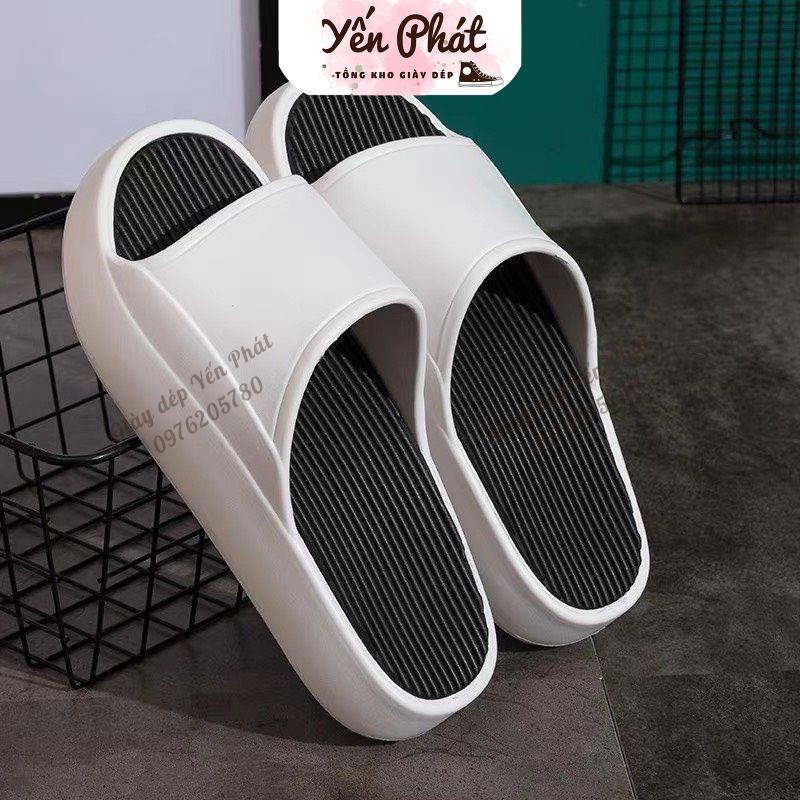 Dép Quai Ngang Nam Nữ Đế Cao 4cm,Dép Bánh Mì 8399 gấu Thới Trang HOT 2022