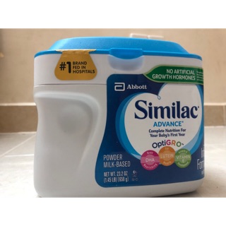 Sữa Similac Advance 658g cho bé 0-12 tháng