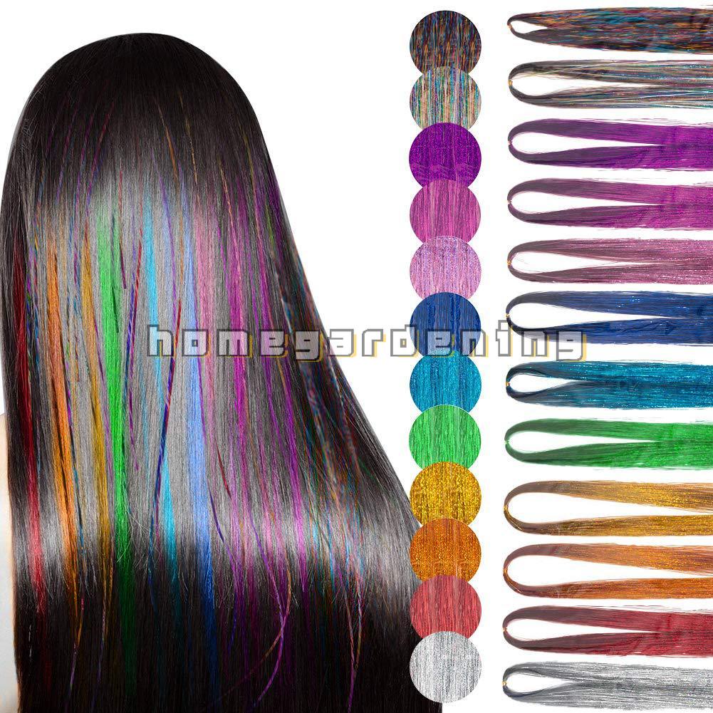 Tóc Đuôi Ngựa Giả 93m Bằng Sợi Tổng Hợp Trang Trí Kim Tuyến Lấp Lánh