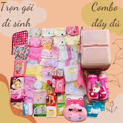 Trọn gói đi sinh/ combo sơ sinh đầy đủ cho mẹ và bé