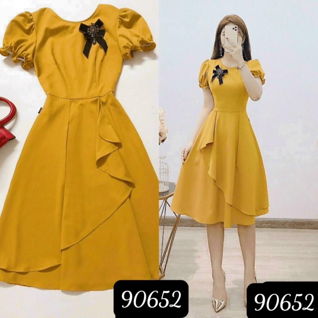 ĐẦM BODY ÔM/ TAY PHỒNG/ TÀ KIỂU PHONG CÁCH/ CÓ KÈM PHỤ KIỆN RỜI, SÁNG TRỌNG, ĐI CHƠI-ĐI LÀM, NHIỀU SIZE LỰA CHỌN UP shop