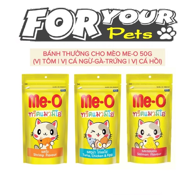 BÁNH THƯỞNG CHO MÈO ME-O 50G