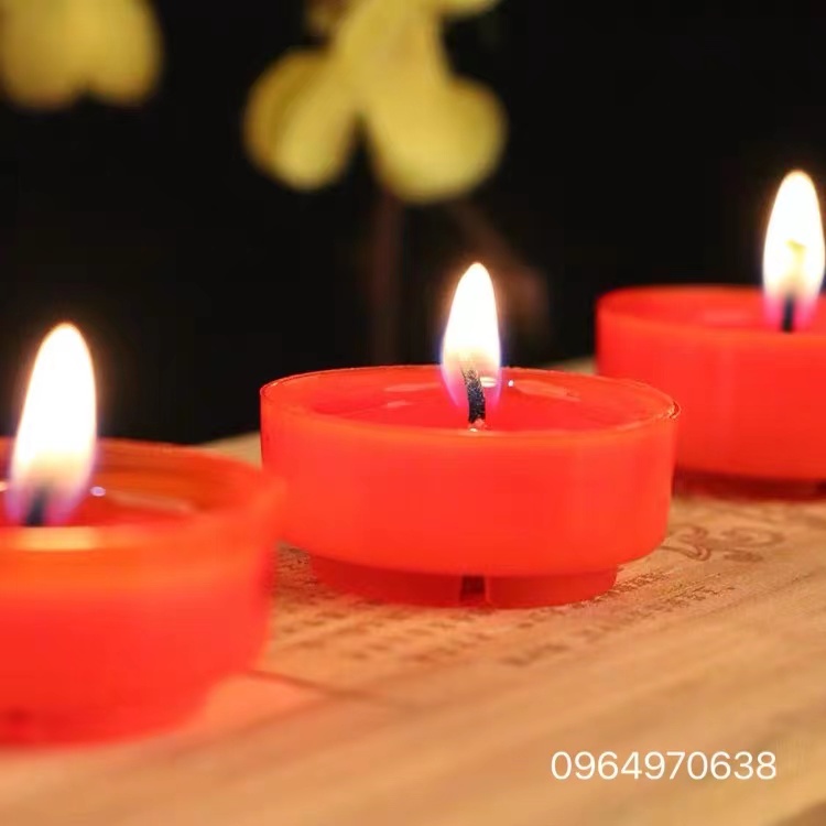 Nến 28 Viên 4h Đỏ - Vàng