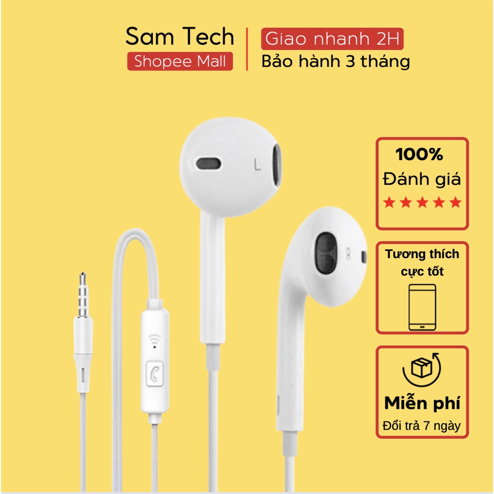 Tai nghe có dây ZUZG E01 jack 3.5 âm bass siêu hay dây dài 120cm bảo hành 6 tháng