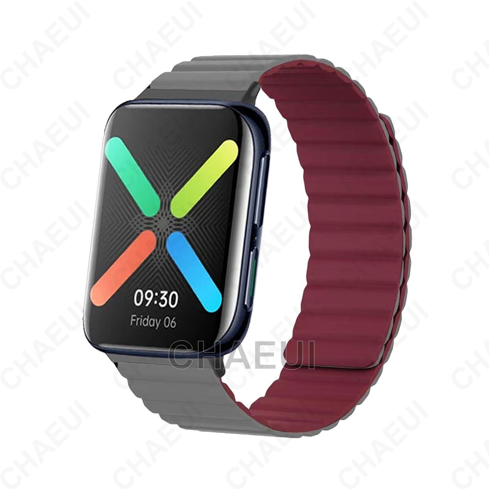 Dây Đeo Nam Châm Bằng Silicone Cho Đồng Hồ Thông Minh OPPO Watch 46mm 41mm