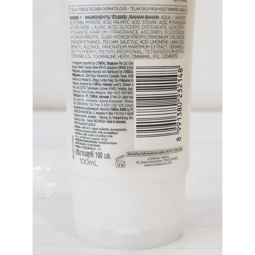 Sữa Rửa Mặt Trắng Da LOreal White Perfect 100ml