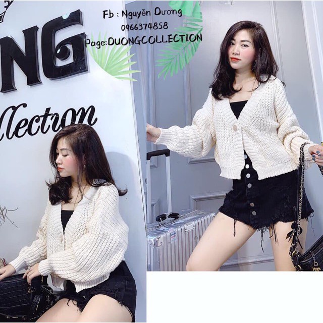 Áo cardigan 1 cúc siêu đẹp (#453)_Xưởng May Quang Anh