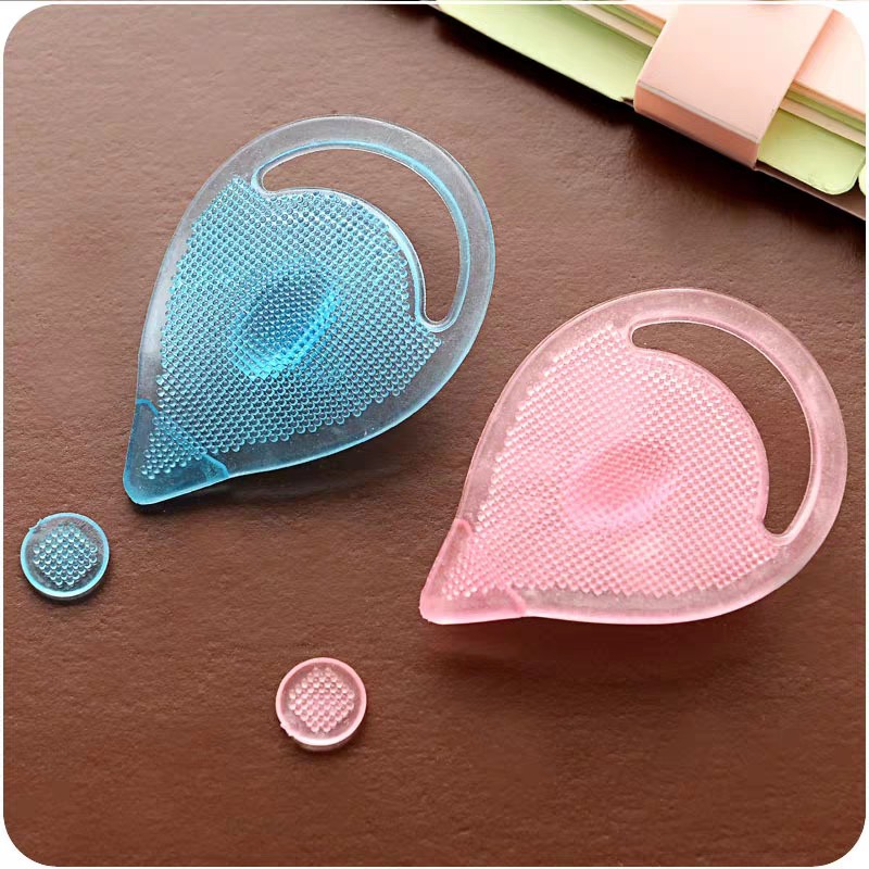 Miếng đệm Silicone hỗ trợ kẻ mắt chuốt mi mascara tiện lợi Pad rửa mặt Silicon PHUK107