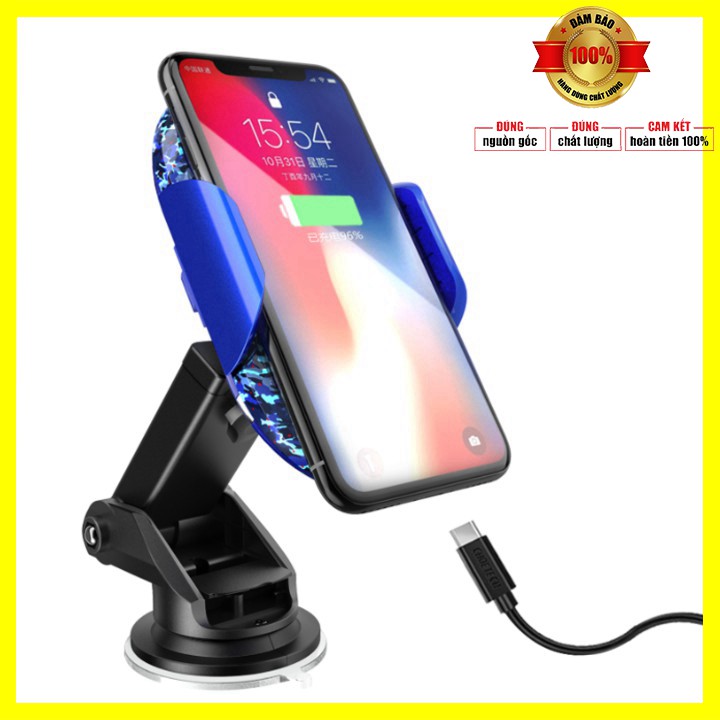Gía đỡ điện thoại kiêm sạc không dây trên ô tô cao cấp thương hiệu Philips DLK9411N Công suất 10W - Bảo hành 12 tháng | BigBuy360 - bigbuy360.vn