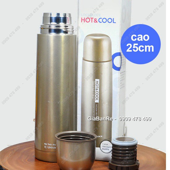 MS: 4717 - BÌNH GiỮ NHIỆT LOCK & LOCK HOT&COOL - 353B - HÀNG QUÀ TẶNG CÓ LOGO NHỎ