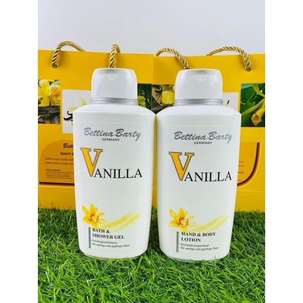 Set tắm + dưỡng thể Bettina vanilla Đức