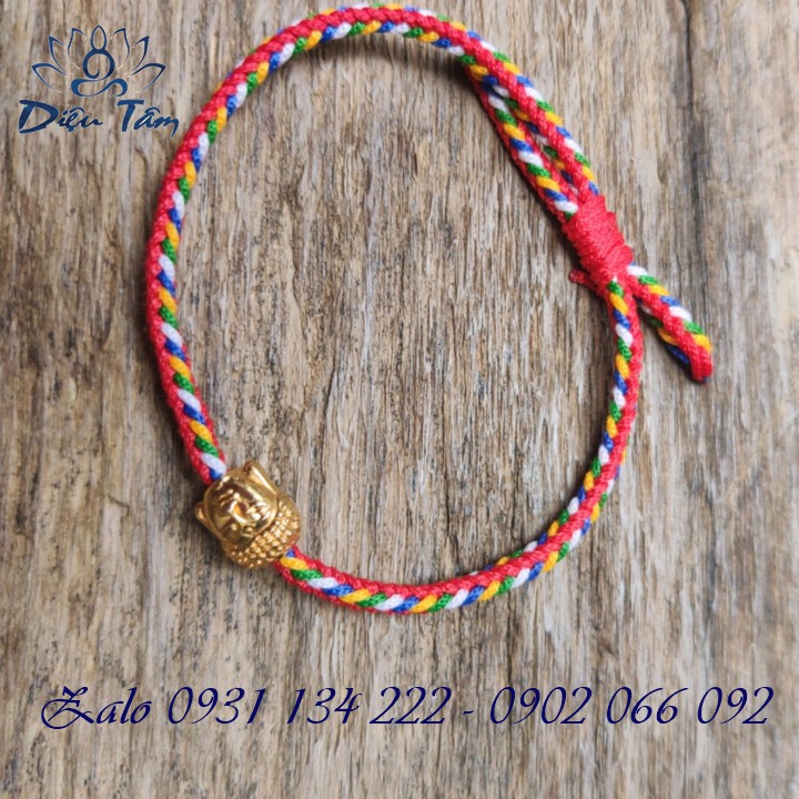 Vòng tay chỉ ngũ sắc thắt handmade