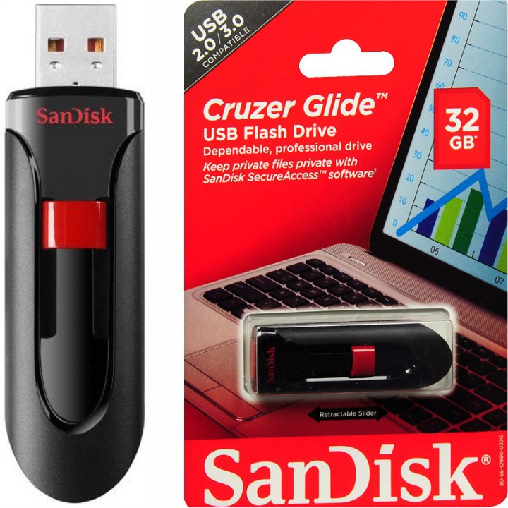 USB 32GB/16GB SanDisk Chính Hãng – Cruzer Fit CZ33 & Cool Circle CZ60 – Super Mini – USB Flash Diver – Bảo hành 5 năm