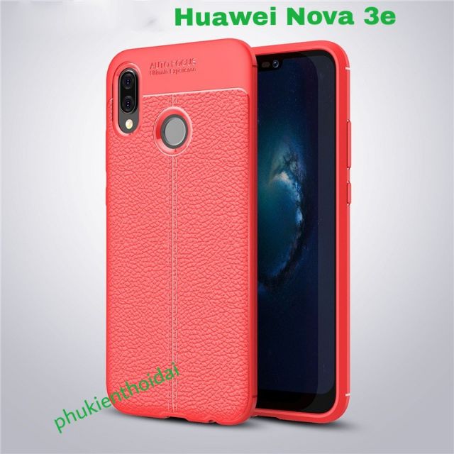 Huawei Nova 3e FREESHIP Từ 50k ốp lưng chống sốc Vân Da Hiệu Auto Focus cao cấp