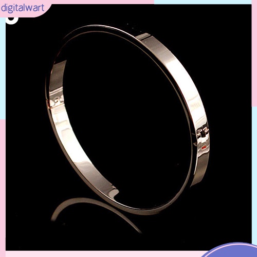 Vòng đeo tay bằng thép titan kiểu dáng đơn giản hợp thời trang dành cho cả nam và nữ