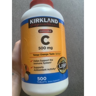 Kẹo ngậm vitamin c kirkland 500mg 500 viên nhập từ mỹ