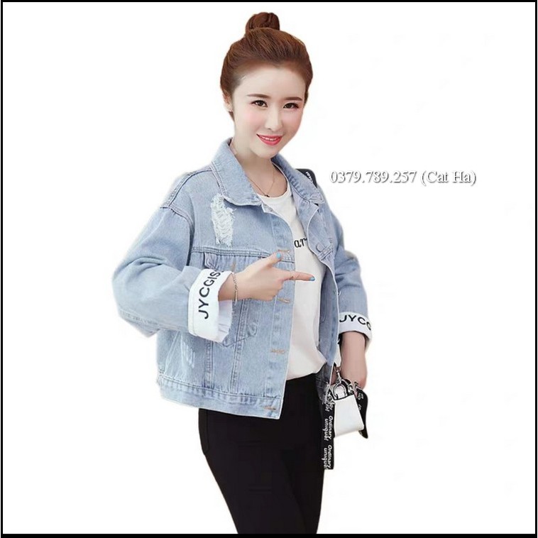 Áo khoác nữ chất jean cao cấp thời trang form dưới 58Kg SKJY BB49