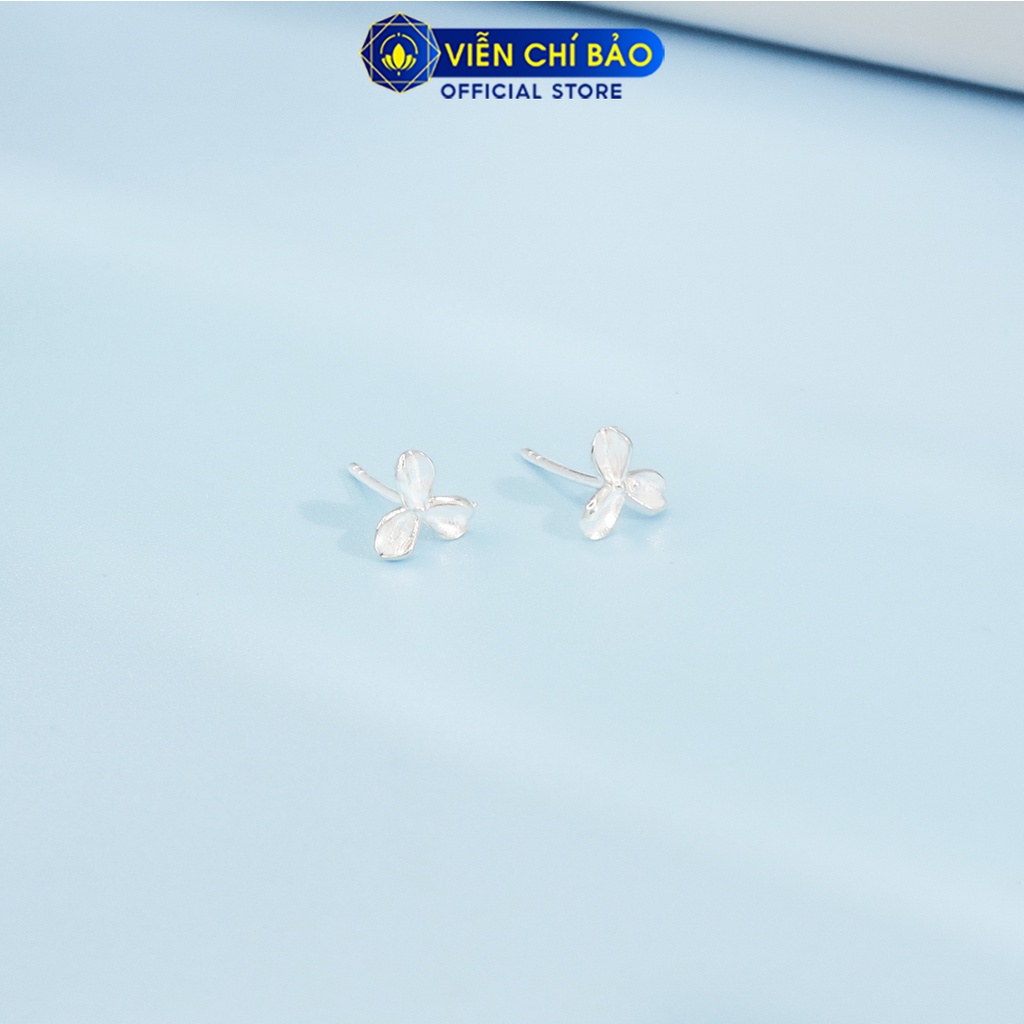 Bông tai lá 3 cặp chất liệu bạc 925 thời trang phụ kiện trang sức nữ thương hiệu Viễn Chí Bảo E081