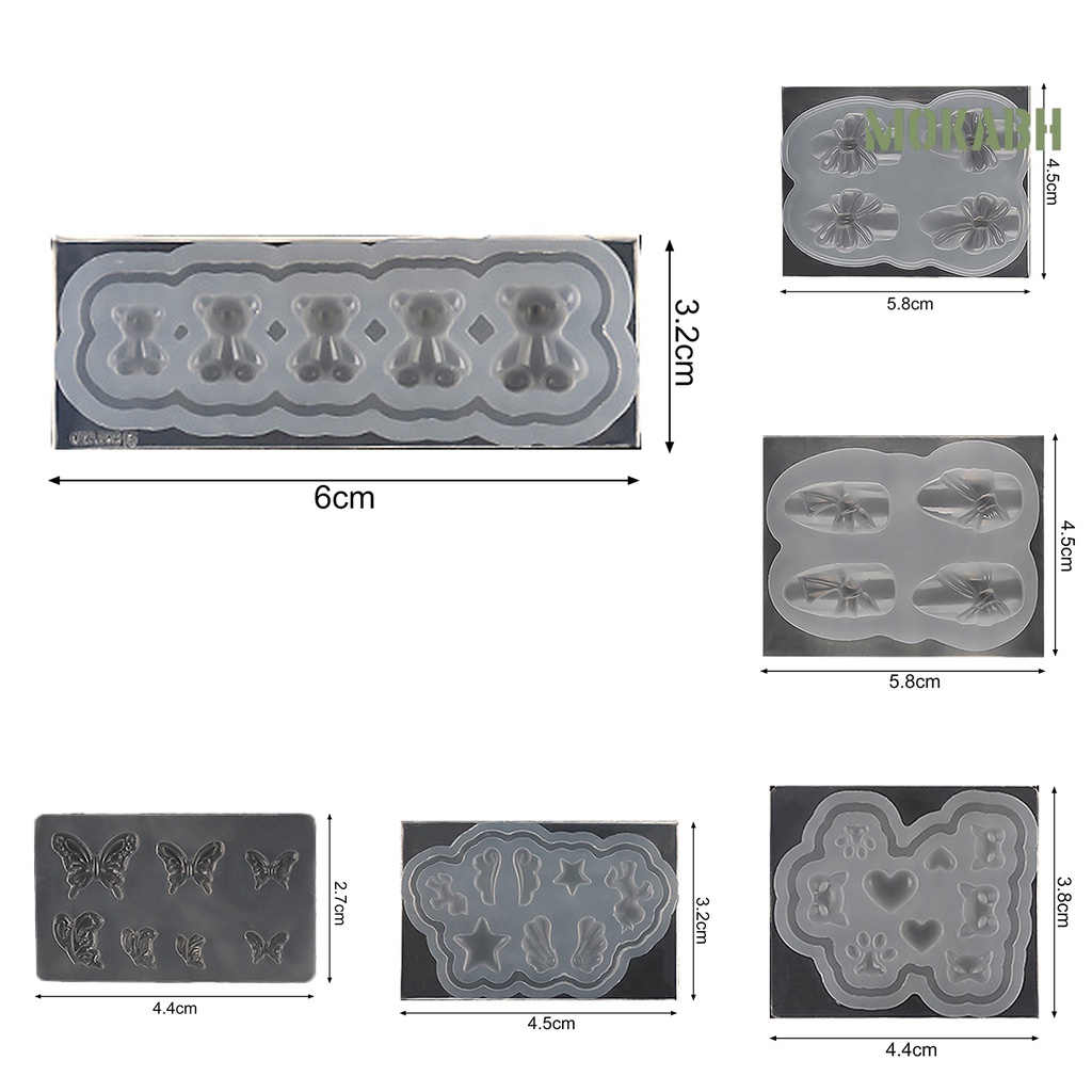 Khuôn Silicone Tạo Hình Trang Trí Móng Tay 3D Độ Bền Cao