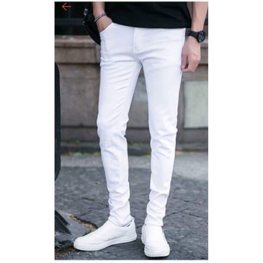 Quần Jeans nam trắng ôm body Hàn Quốc thời trang cực hot 2020 | BigBuy360 - bigbuy360.vn