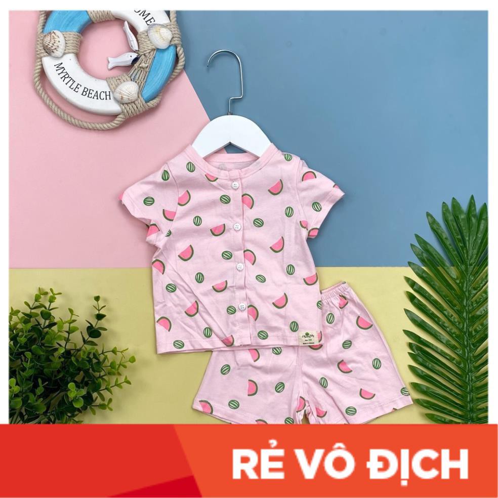 Bộ sơ sinh cotton côc tay cài cúc bé gái size 3-18M, cho bạn từ 4-10kg. Chất cotton mỏng, nhẹ, dễ mặc, thấm hút tốt