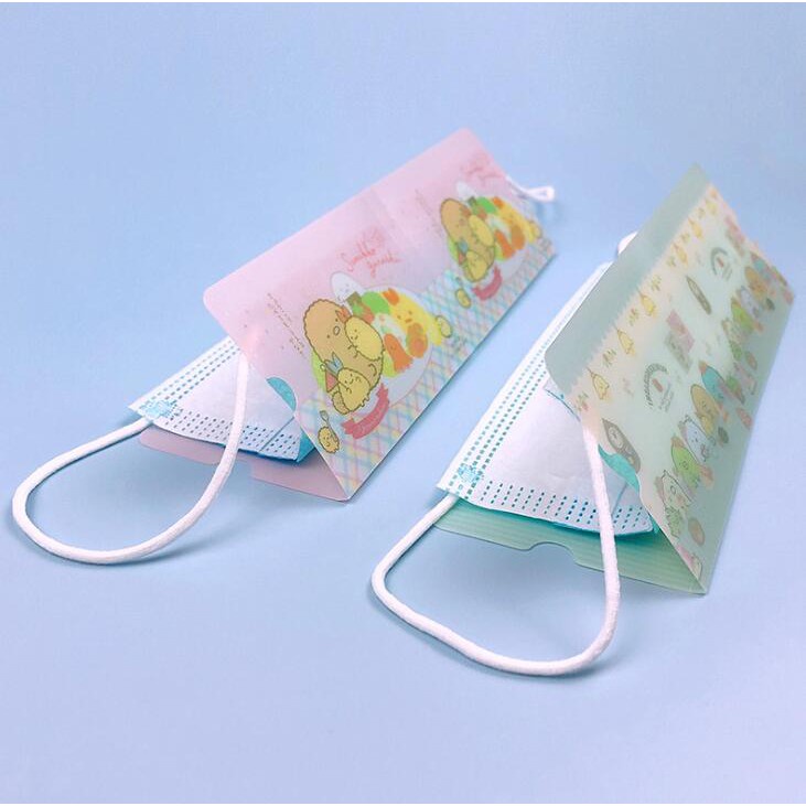 Spot new cartoon style foldable mask clip holder dust mask can be washed and reusable protective cap