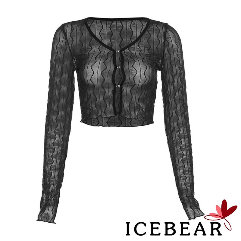 Áo Thun Crop Top Nữ Tay Dài Màu Sắc Thời Trang