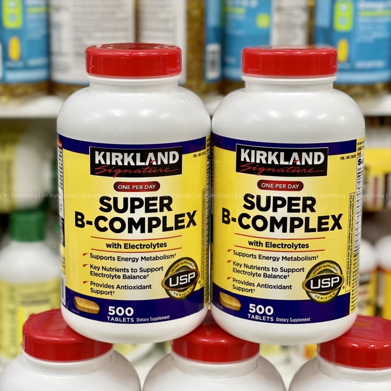 Kirkland Super B - Complex viên uống bổ sung Vitamin B tổng hợp