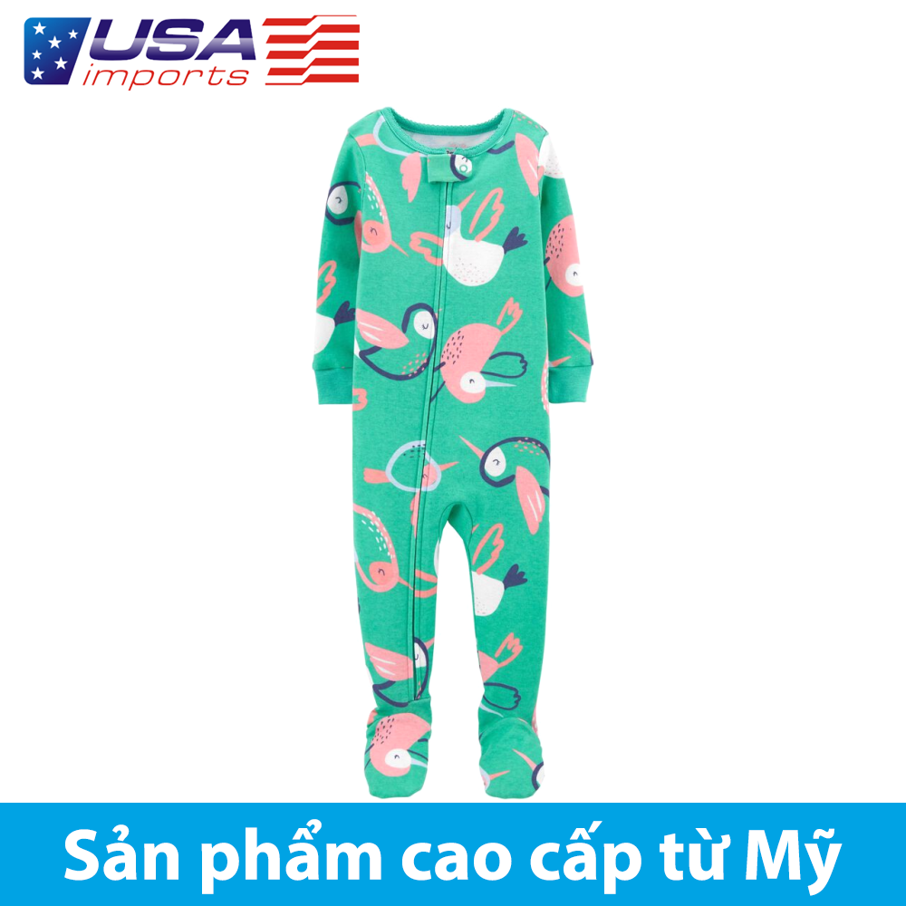 Đồ dài, đồ ngủ cotton phôm ôm Hummingbird Car-tờ Auth Từ Mỹ (1K463313)