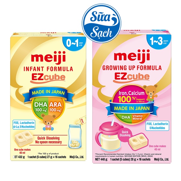 Sữa bột Meiji số 0/số 9 (1) (hộp 16 thanh)